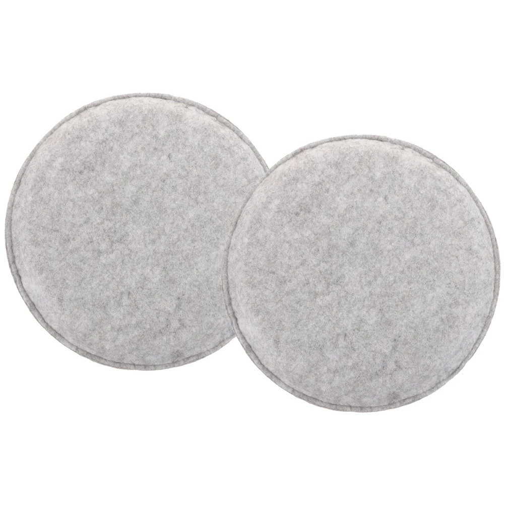 

2pcs Wool Felt Pad Ergonomic Seat Cushion Office Chair CarSeats Round Needle Felting Decorative MultiPurpose Comfortable Seats