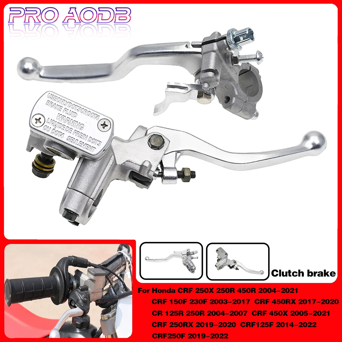 Motorcycle Hydraulic Brake Lever And Clutch Handle Lever For Honda CR CRF 250X 250R 450R 150F 230F 125R 250RX 450RX 125F CRF250F