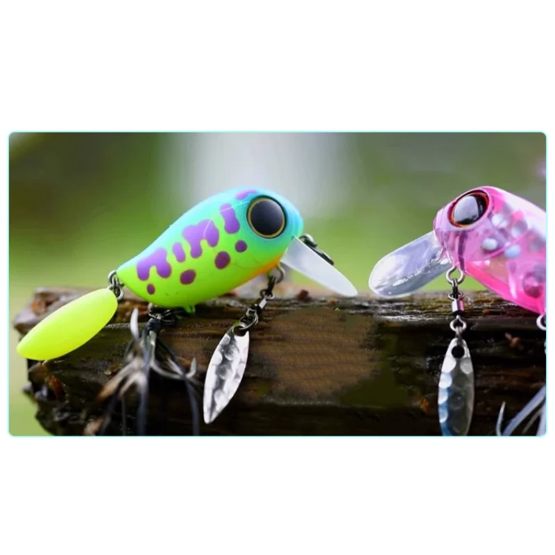 Jackall MICRO TAPPY Floating Rock Fat Man Water Surface Lure Bait Black Pit Bass Rainbow Trout 54mm 4.8g