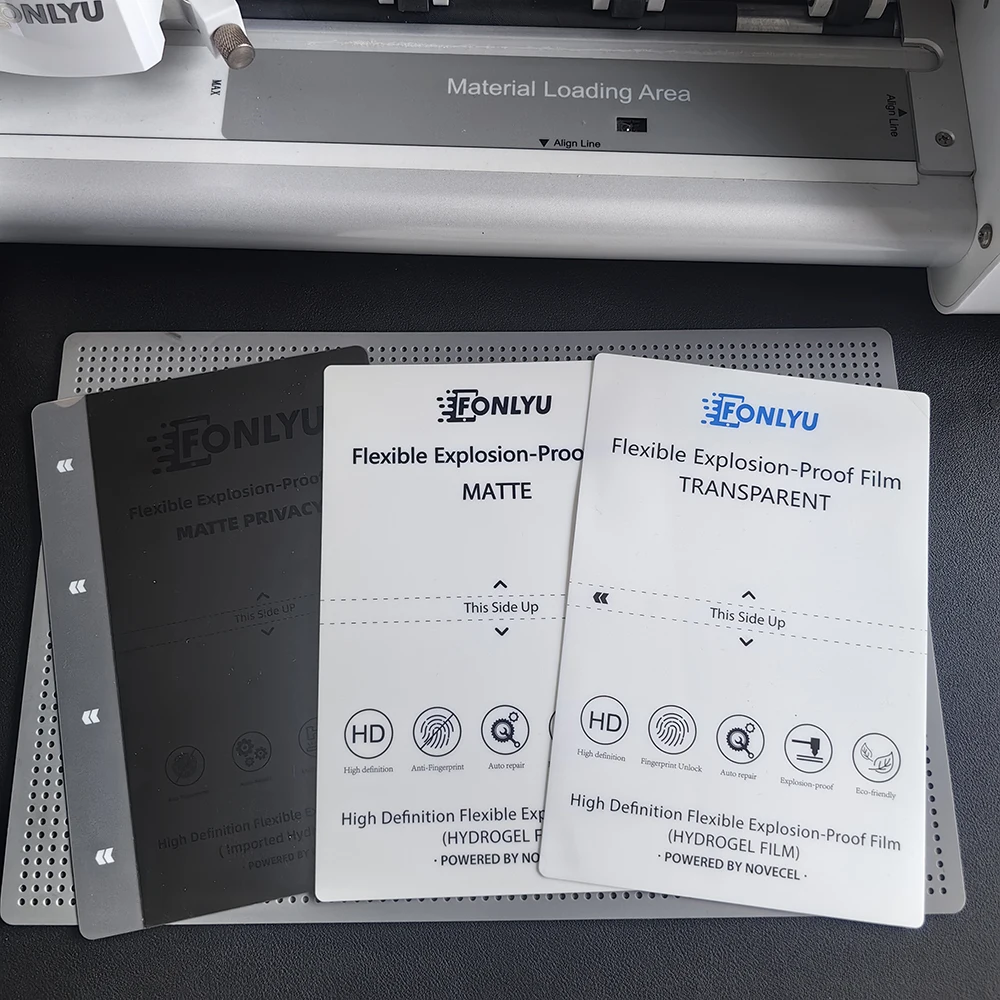 FONLYU 50 ชิ้น Universal HD Matte Privacy Quick Repair Hydrogel ป้องกันหน้าจอสําหรับโทรศัพท์ทั้งหมด TPU เครื่องตัดฟิล์มไฮดรอลิก
