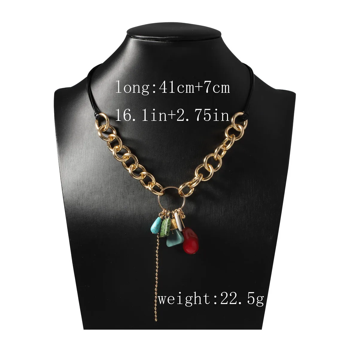 2024 New ZAA Fashion Metal Loop Chains Necklaces for Women Pendant Long Necklace Jewelry Neck Accessories Gifts Wholesale