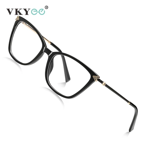 Imagen 2 del producto VICKY, nuevo estilo de ojo de gato, diseño geométrico Simple, gafas antiluz azul para mujer, prescripción personalizable LS234