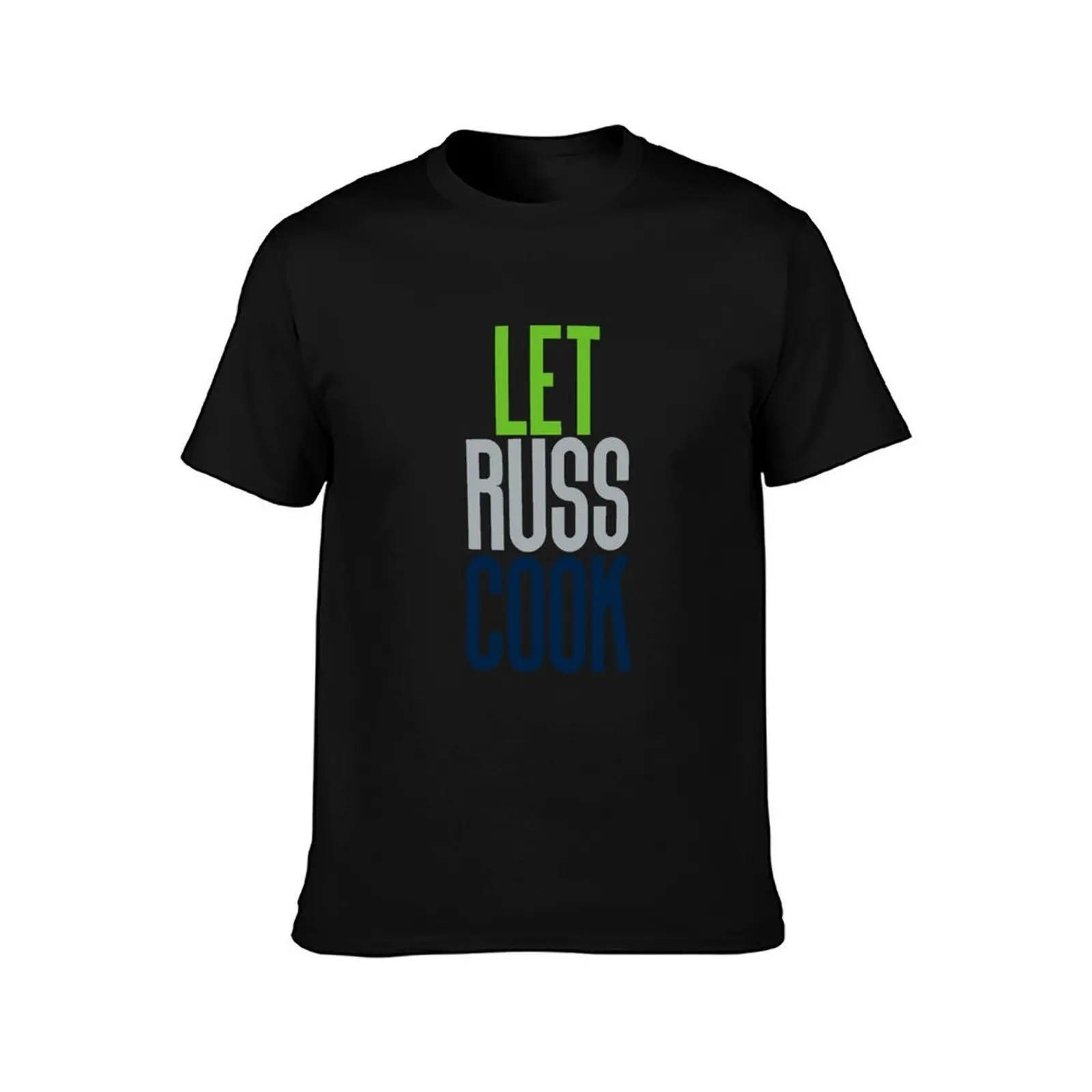 Pack Of Let Russ Cook Stickers Seattle Football Quarterback Number 3 Let Russ Cook Sticker Pack T-Shirt, Vintage Graphic Print