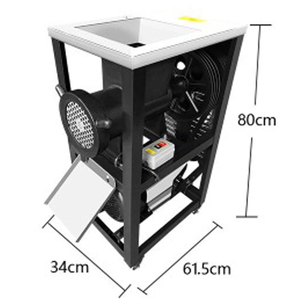 52 Type Commerciële Vleesmolen Elektrische Vismolen Kip Skelet Snijmachine