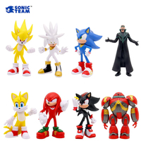 8 Style Hot Selling Sonics Film and Television PVC Character Toy Hedgehog Shadow Tail Figure Model Dolls Children Animal Toys