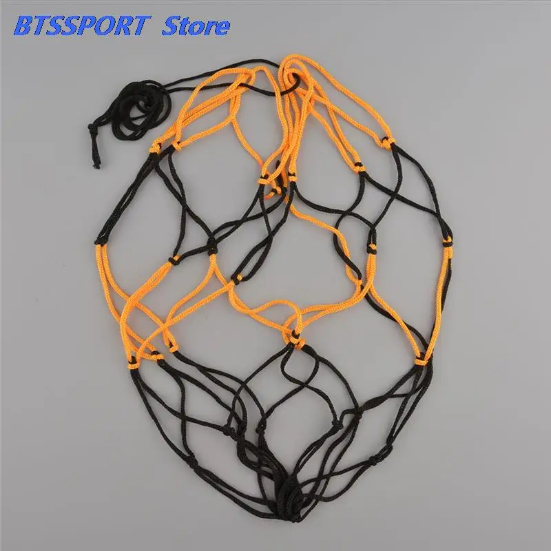 Nylon Net Bag Ball Carry Mesh for Volleyball Basketball Football Soccer Multi Sport Game Outdoor Durable Standard Black&Yellow