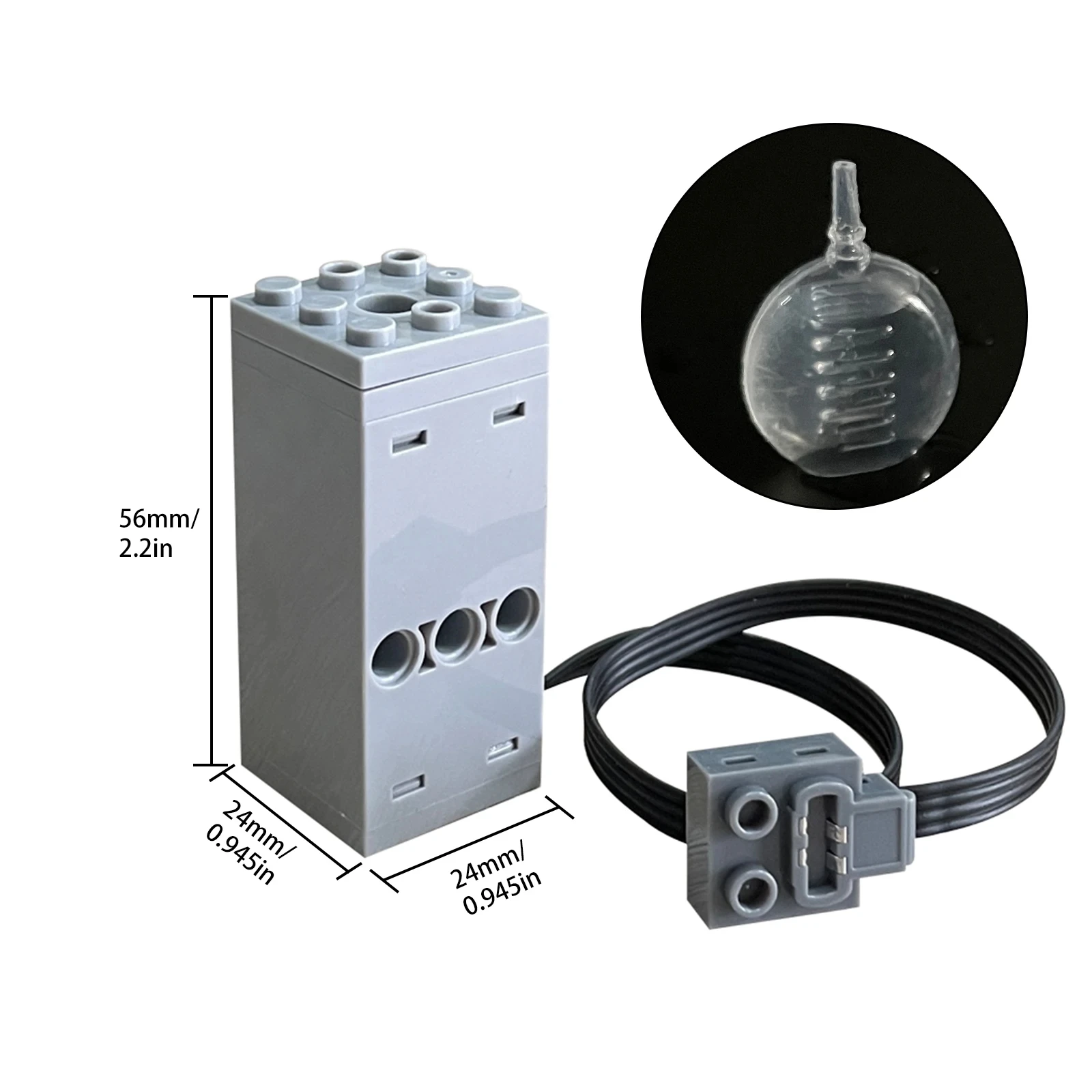 Pulverizador de escape eléctrico, marca DIY, accesorios de juguetes para coches, funciones de potencia MOC, caja de batería AA 8881, piezas técnicas, bloques de construcción