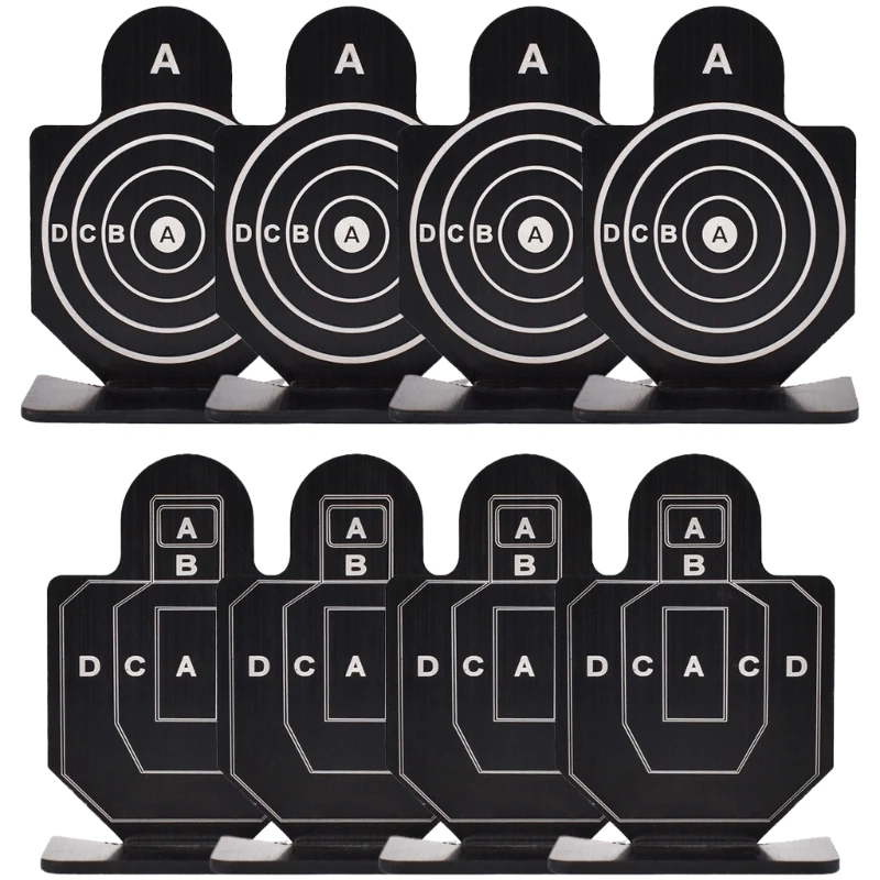 4Pcs Aluminum Alloy Training Targets Indoor Plate Targets Splatter Targets Ranges Game Targets