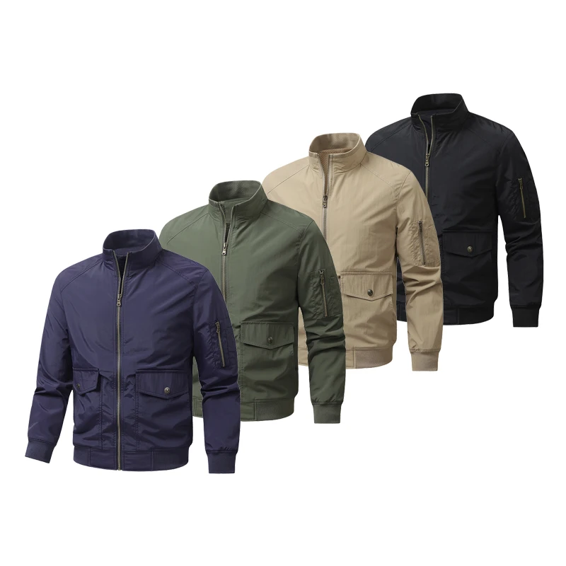 

Autumn Men's Loose Outdoor Sports Windproof Tactical Workwear Hunting Jacket Mountaineering Hiking Camping Windbreaker