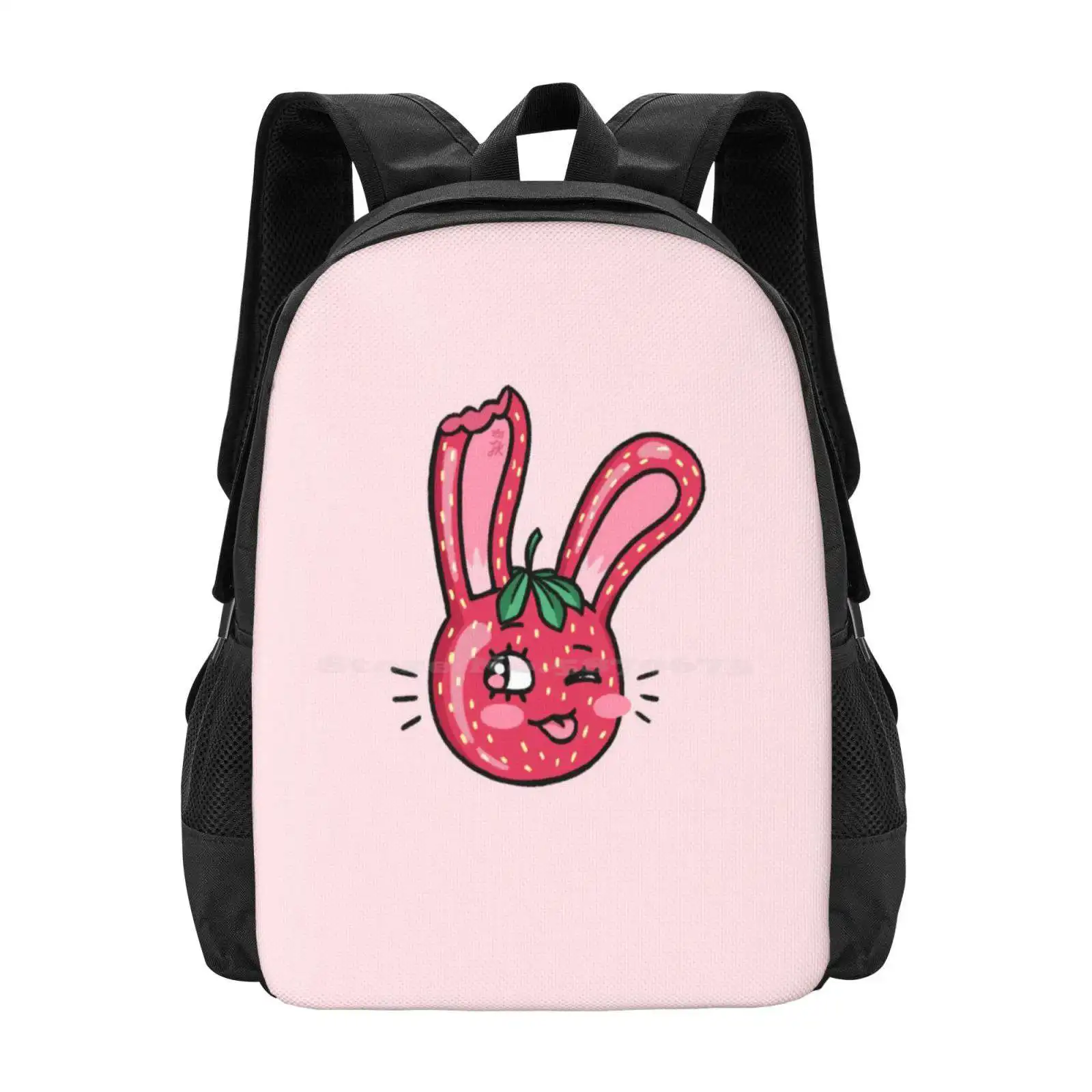 

Strawbunny Лидер продаж рюкзак модные сумки клубника кролик Strawbunny милый кавайный красный фруктовый розовый сладкий яркий