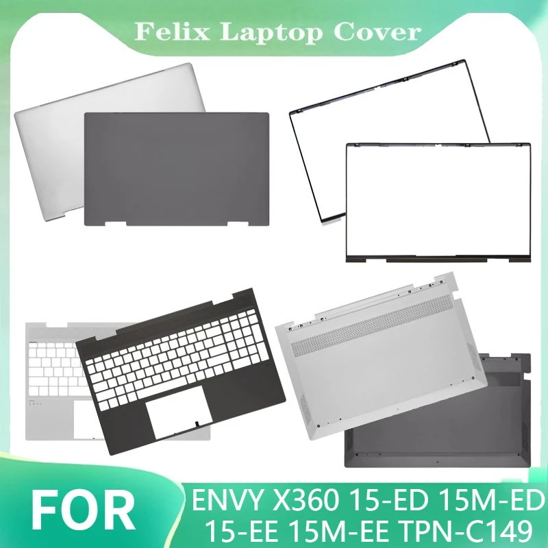 

For ENVY X360 15-ED 15M-ED 15-EE 15M-EE TPN-C149 New LCD Back Cover Bezel Palmrest Bottom Case L93203-001 Integration Version