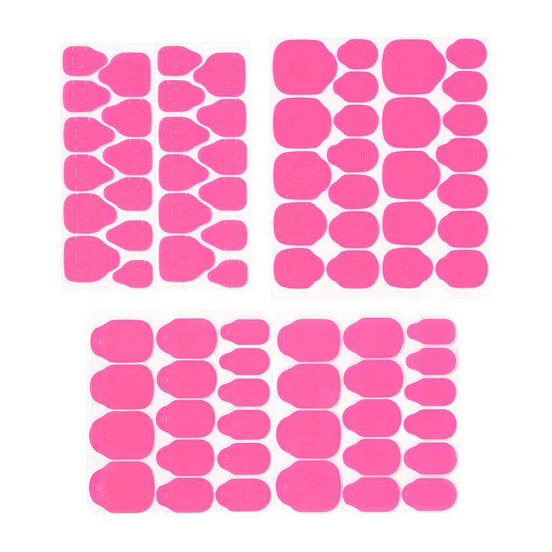 Autocollants Double face réutilisables, 24/30 pièces, gelée transparente, colle pour faux ongles, accessoires et outils