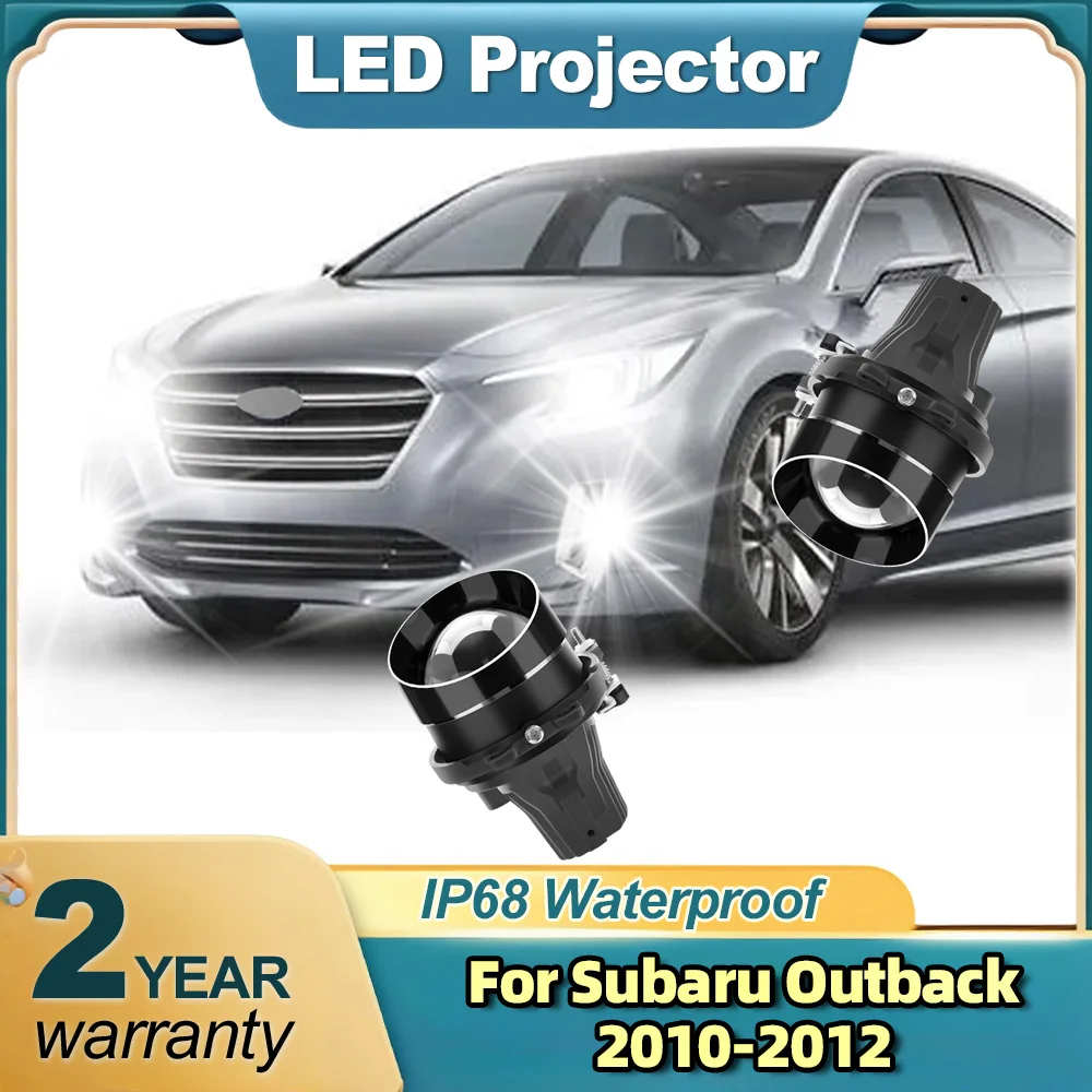 

2PCS 3" H11 H8 H9 LED Projector 90w Car Fog Lamp Retrofit Lens 6000K White 20000lm Lens 12V For Subaru Outback 2010 2011 2012