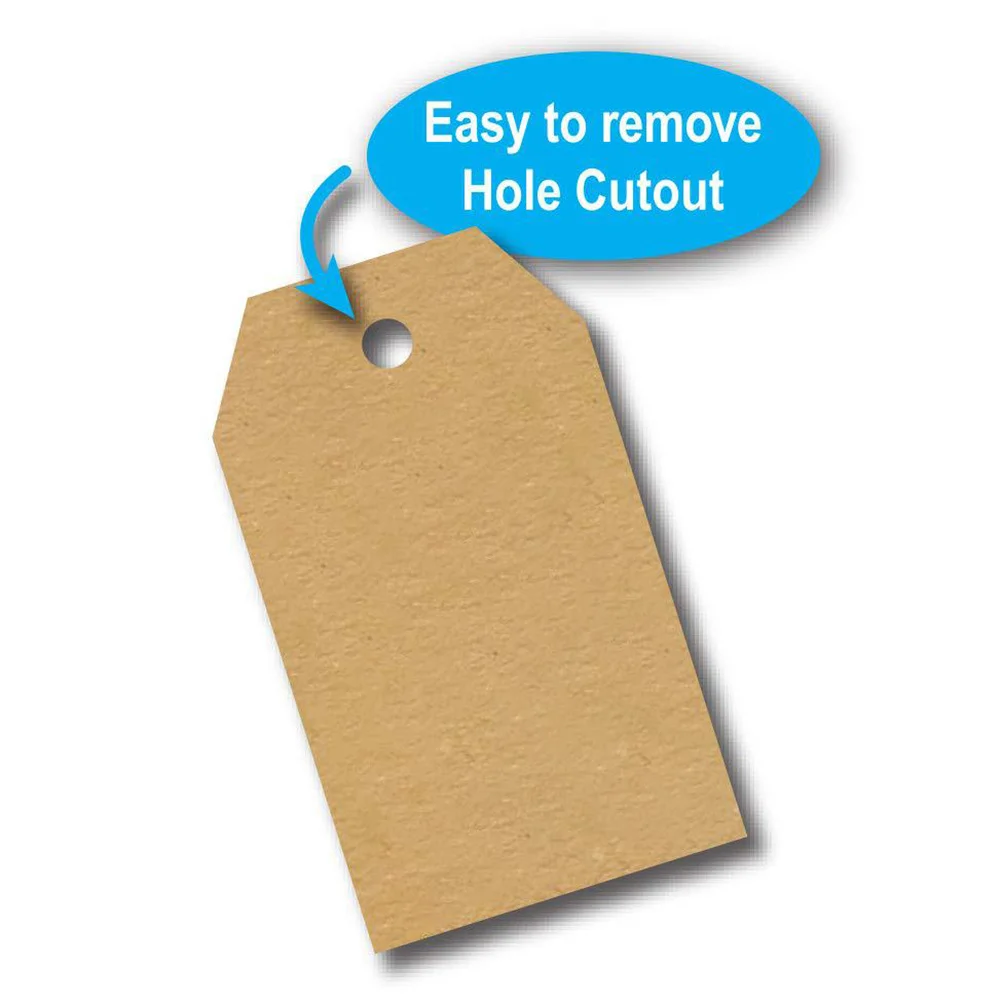 Kraft Paper Label Sticker Creative Self Adhesive Blank Lable Stickers for Office Kitchen Classification Marking