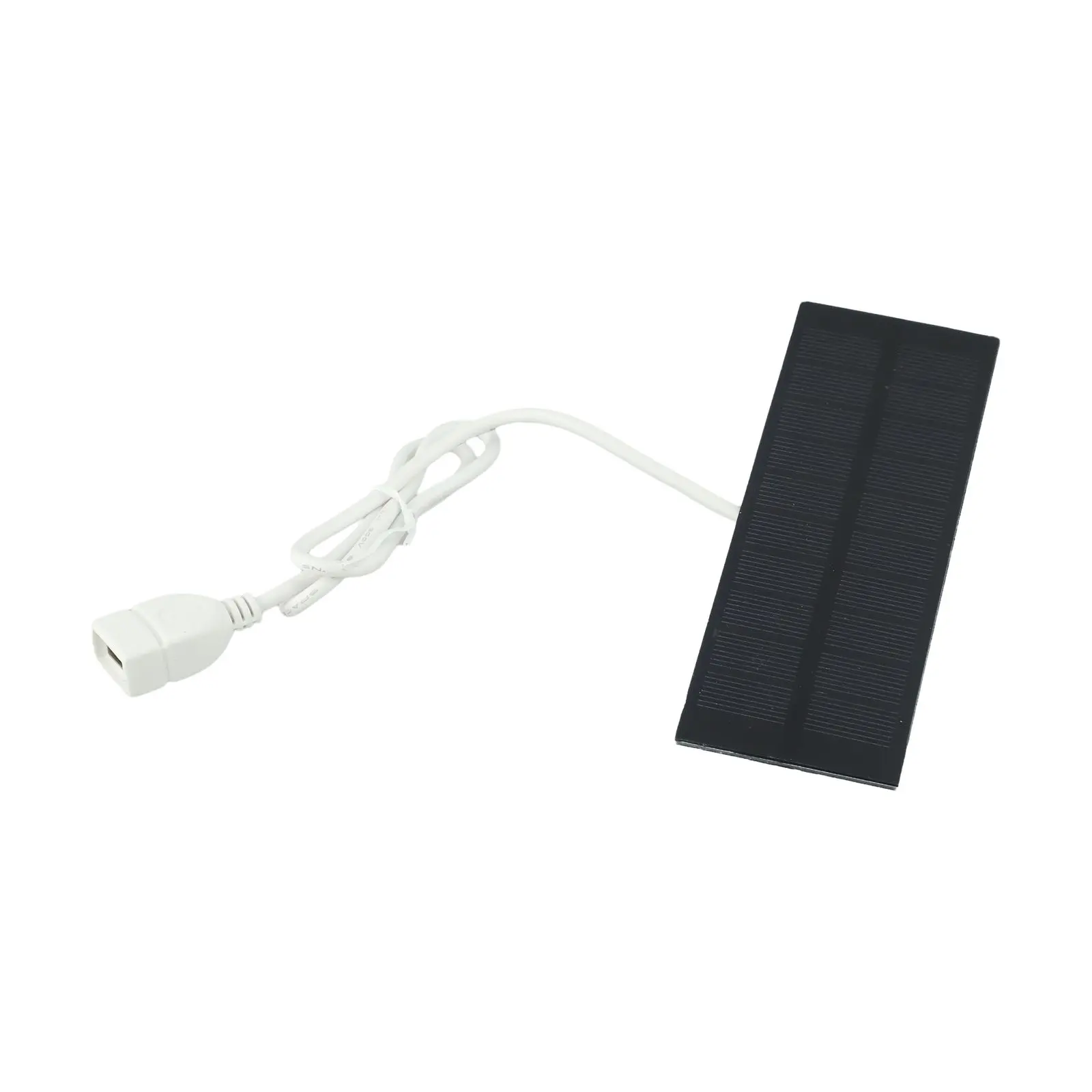 2W Solar Panel Charger Mobile Power Bank Light Fan Charger Charge 3.7-5V Battery Home Improvement Accessories Household Supplies