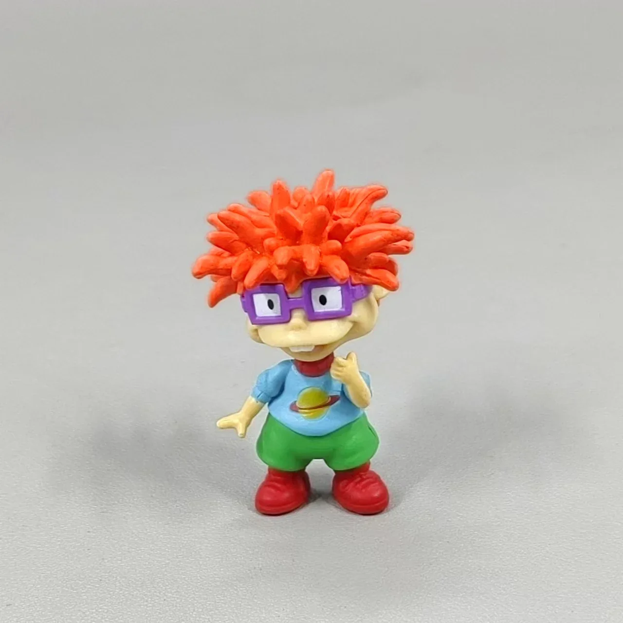 Anime Kawaii Rugrats Naughty Little Soldier Red Hair Bucktooth  Child Figure Toy