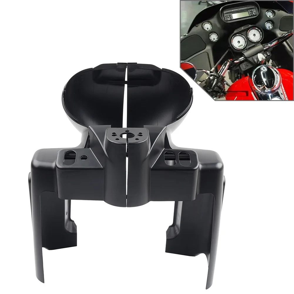 Motorcycle Matte Black Instrument Gauge Housing Cover Nacelle Speedo For Harley Road Glide FLTR Custom FLTRX 1998-2013