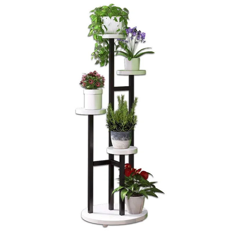 

Nordic flower stand Solid wood multi-layer living room Indoor dill floor flower stand Balcony Succulent flower pot stand Shelf