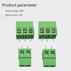 5pcs Screw type PCB welding wire terminal KF128-5.08/3.81 pitch can be splicing 5.0 terminal post 2/3P connector