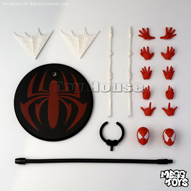 Zabawki Mess Toys Spiderman Czerwono-Niebieski Ultimate Spider-Man Spider Peter Kaine Parker Figurka Akcji Anime Model Zabawki na Prezent Świąteczny