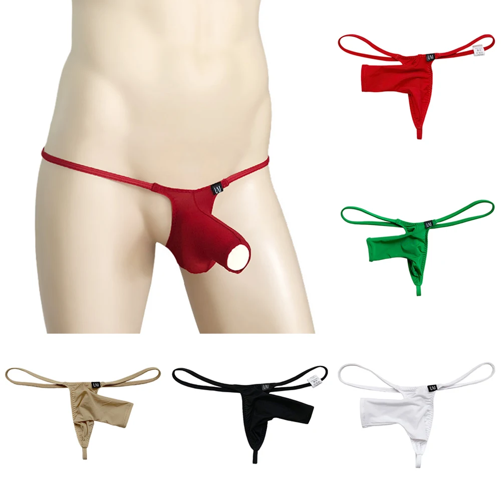 Shirt Lingerie Skirt Short Underpant Men Underpants Sheer Low Rise Elephant Nose Pouch Ice Silk Underwear for Men