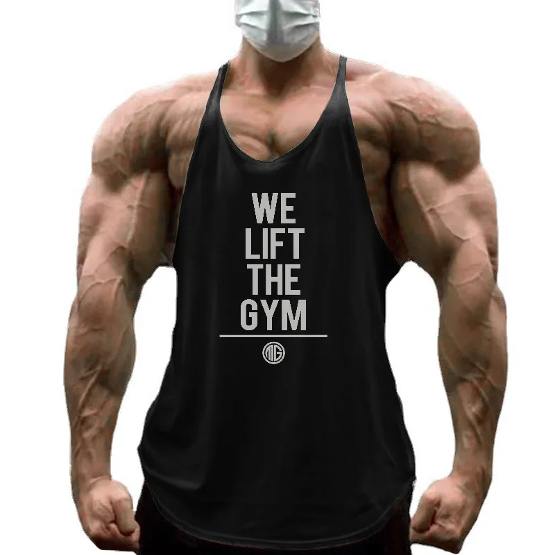 .Men's Running Vests Quick Dry Sleeveless Racerback Tank Tops Breathable Lightweight Solid Color For Outdoor Gym