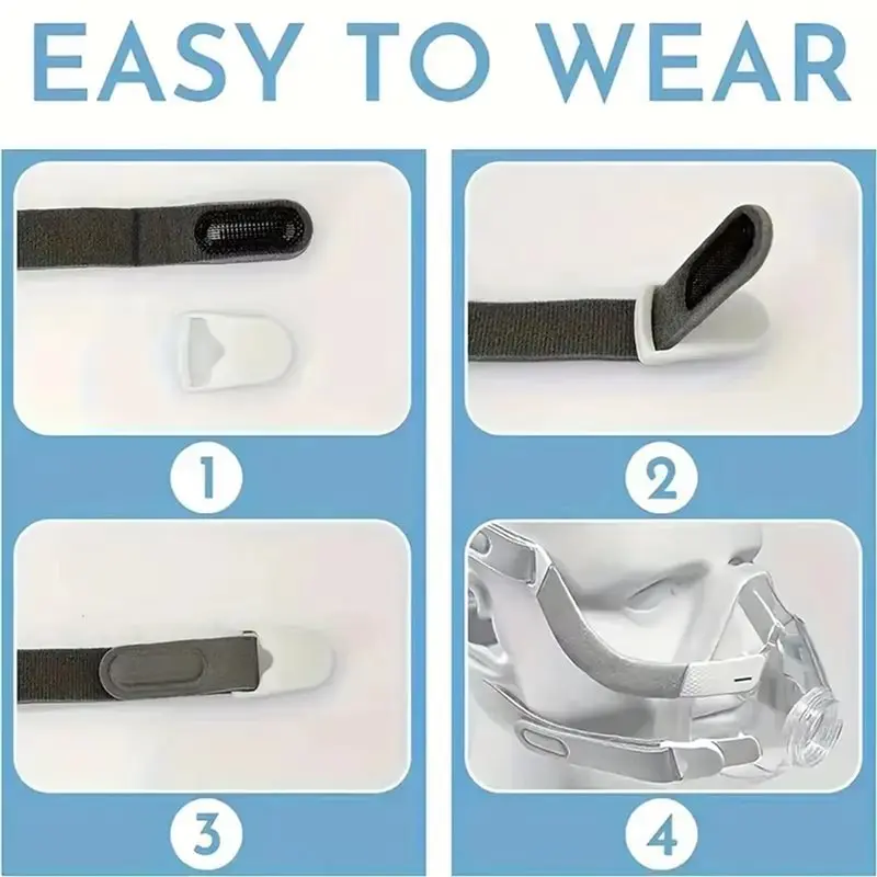 12 Pcs CPAP Headgear Clips Buckles For F1B NM4 Universal CPAP Clips Strong Force Backup Replacement Accessories
