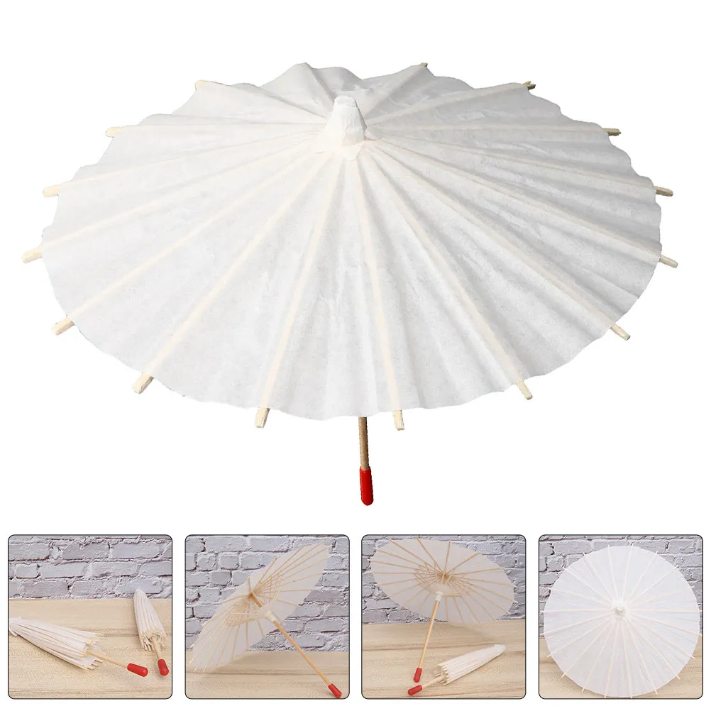 

Набор из 4 заготовок для бумажных зонтов: для росписи, детского творчества, рисования маслом, реквизит для детских выступлений и вечеринок