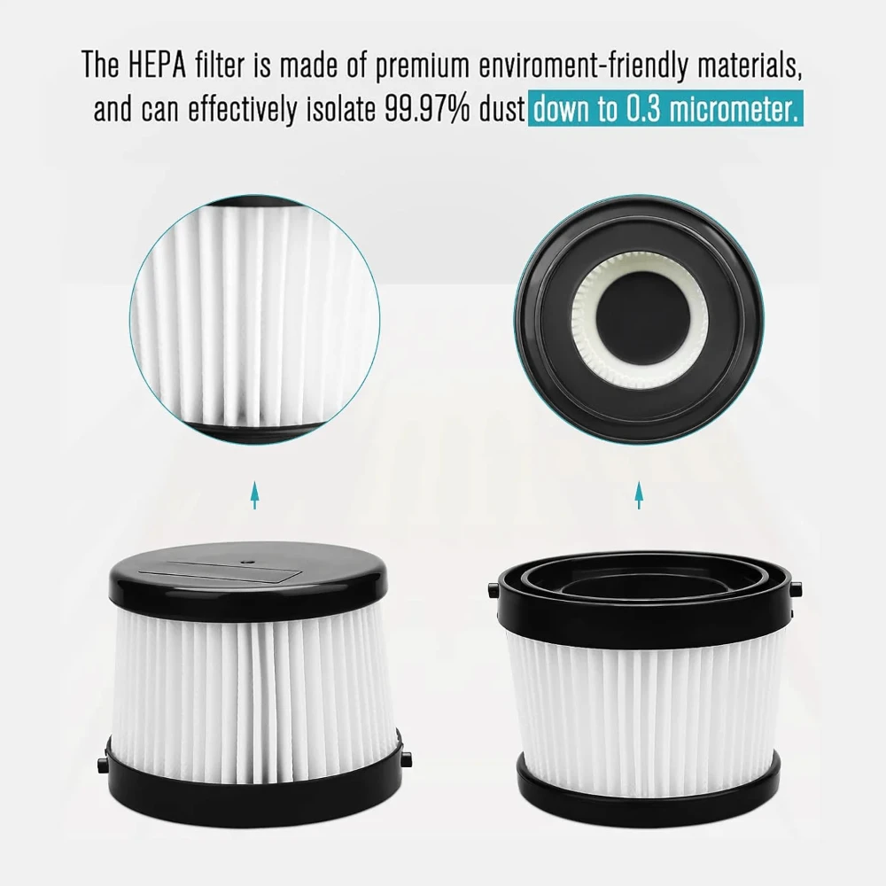 PATUOPRO 1PC Elemento filtrante per aspirapolvere Cordless Accessori per aspirapolvere portatili Filtro di ricambio Parte per utensili elettrici