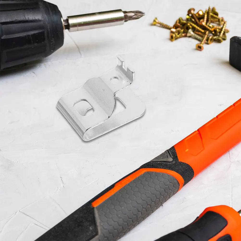5Pcs Premium Stainless Steel Tool Belt Clip Hook Multi-Tool Compatible Drill Holder Wrench Mount for Carpenter DIY Renovation view 3