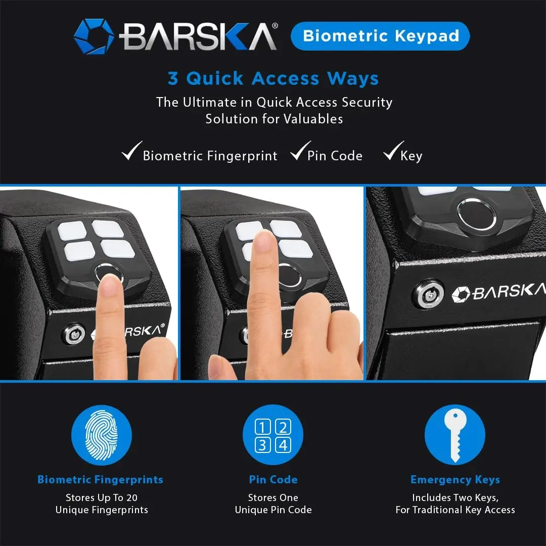 Quick Access Keypad Handgun Desk Safe