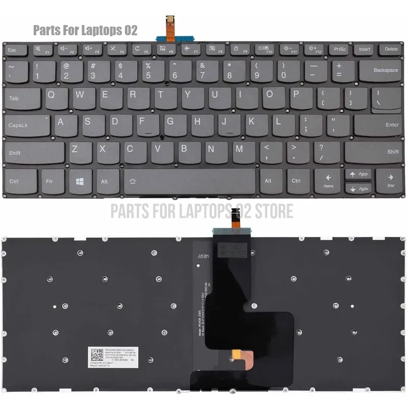 Pp Backlight Keyboard for Lenovo V14-ADA V14-ARE V14-IGL V14-IIL V14-IKB V14-IWL 120S-14IAP 130S-14IGM 320-14ISK 320S-14IKB KBR
