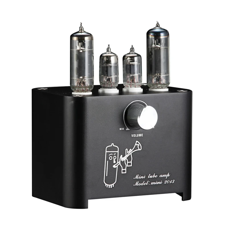 Mini2013 6J1 6P1 Vacuum Tube Amplifier Hifi Audio Stereo Desktop Tube AMP Vintage Integrated AMP Home Audio 3W+3W