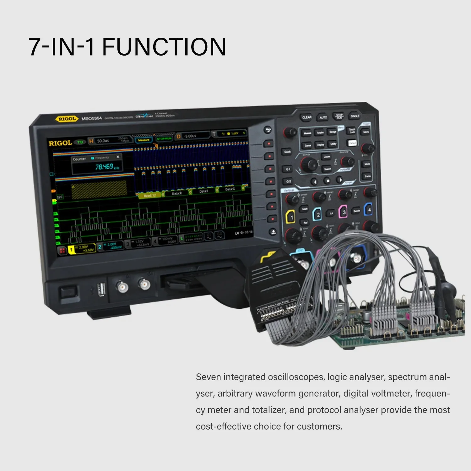 RIGOL MSO5000, Oscilloscopes, MSO5072, MSO5074, MSO5102, MSO5104, MSO5204, MSO5354