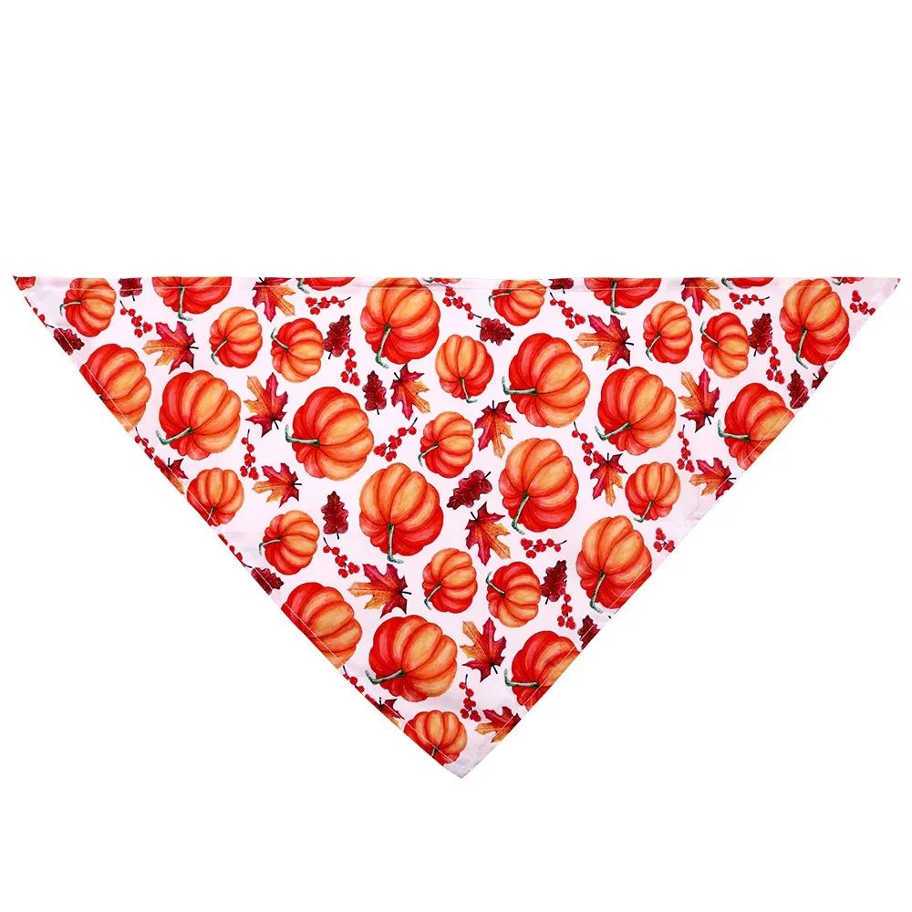 Thanksgiving-Haustier-Bandana für Hunde und Katzen, Kürbis-Ahornblatt-Dreieckstuch, Feiertagsdekoration, Verstellbarer Süßer Herbst-Halstuch – Detail 16