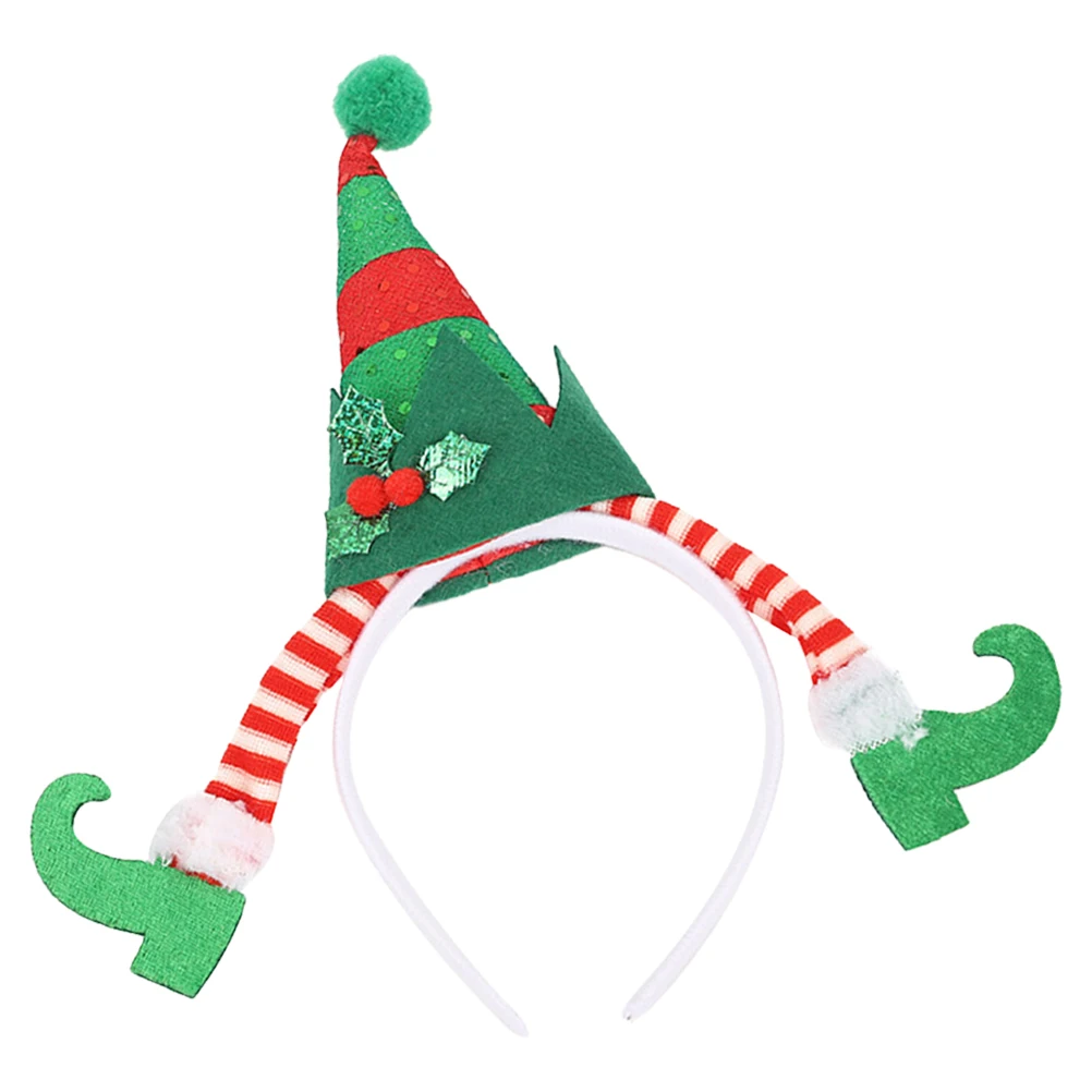 

Christmas Hat Hair Accessories Women Party Headband Elf Legs Decor Hoops Soft Material Comfortable Wear Xmas Supplies Hairstyles