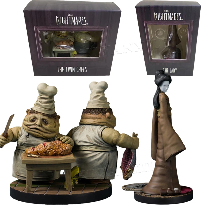 Figurines de jeu Little Nightmares The Lady, figurine d'action The Twin Chefs, le Janitor/Six/Nome/Mono, modèle poupée, jouet cadeau
