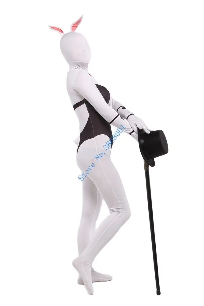 Animal funny bunny girl cosplay Catsuit Costume Lycar spandex full Body Zentai suit stage costumes club party jumpsuit