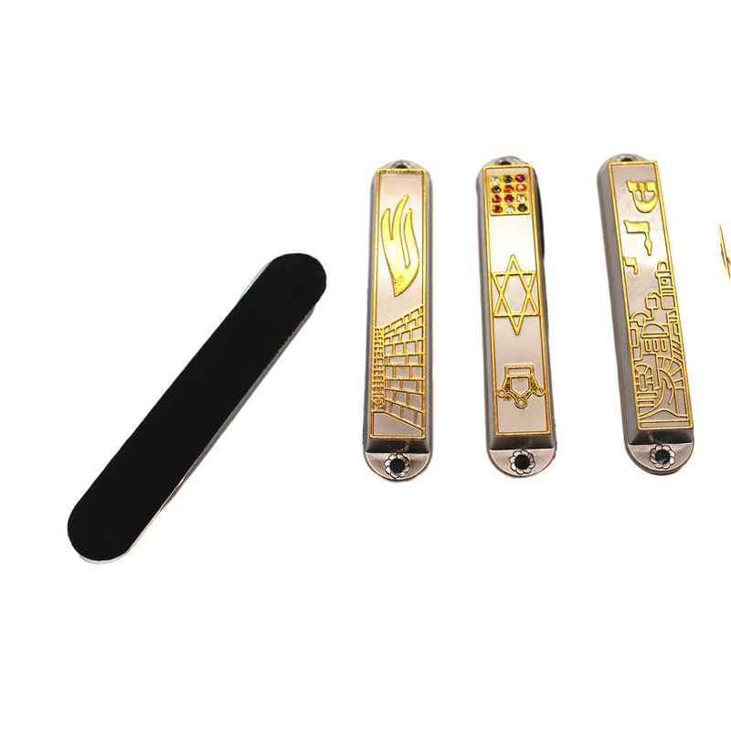 5pcs Mezuzah Case Home Decoration Israel Judaica Door Decor Alloy Church Utensils Hanukkah Gift