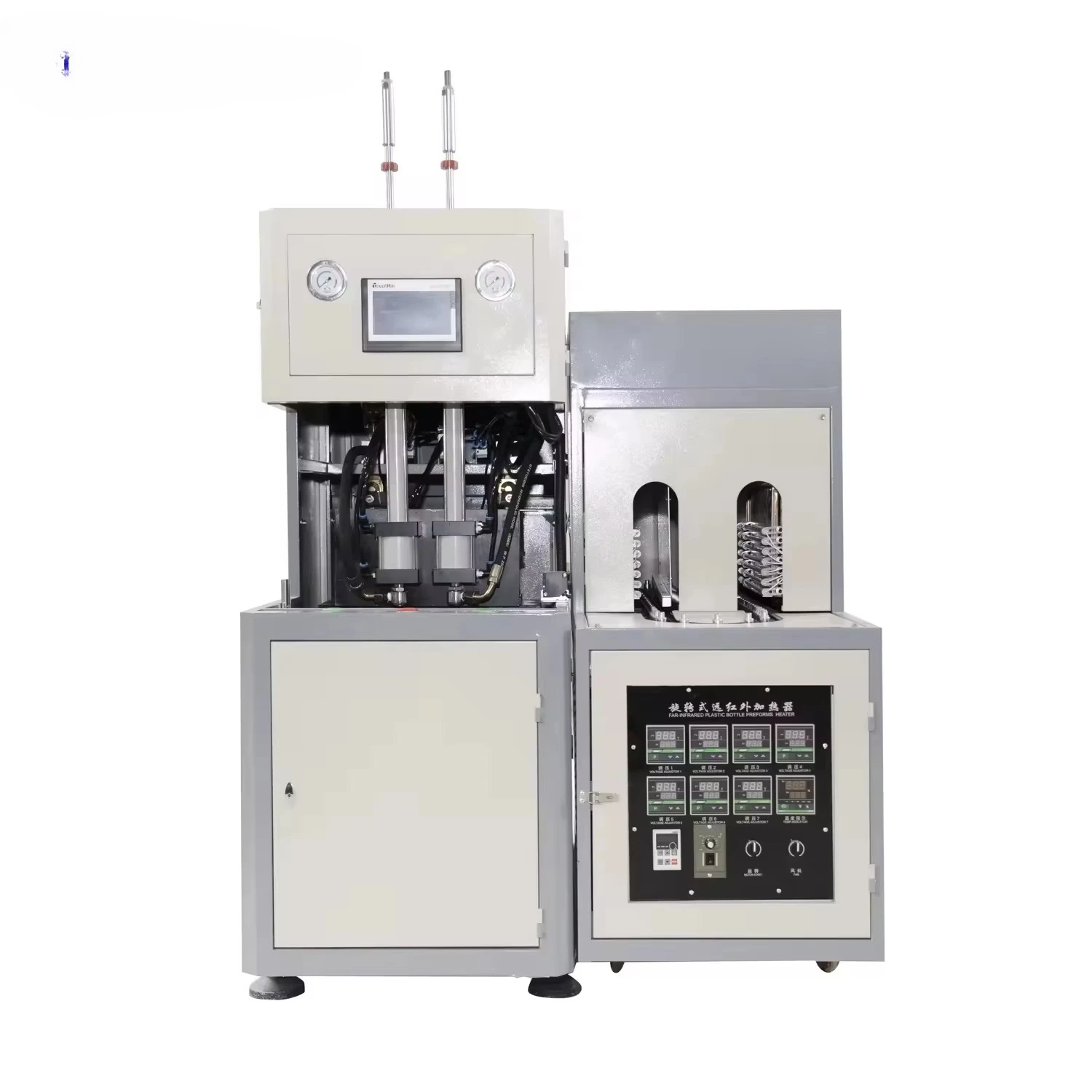 Durable High Precision Semi Automatic PET Blow Molding Machine Cost Effective Equipment for Medium Scale Bottle Manufacturing
