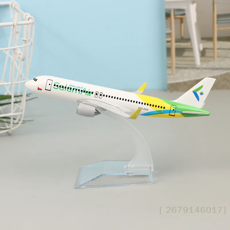 

【YY26】Металлическая модель самолета SalamA320, 16 см, литая под давлением, для подарков, коллекций, детских столов и аксессуаров