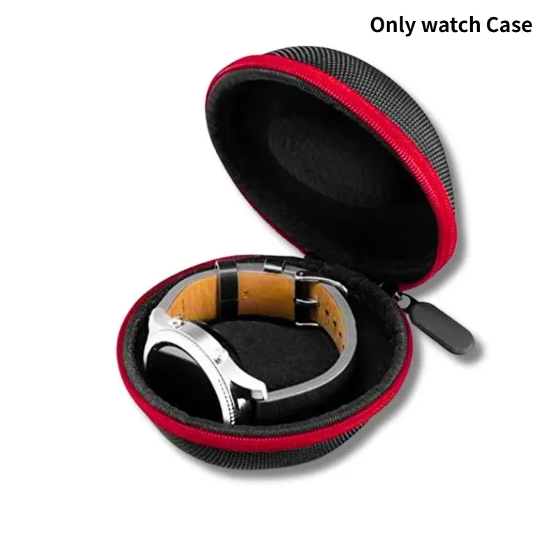Estuche de Viaje Portátil para un Solo Reloj, Organizador de Relojes, Caja de Almacenamiento, Soporte para Relojes, Impermeable, para Relojes Inteligentes, Contenedor con Cierre