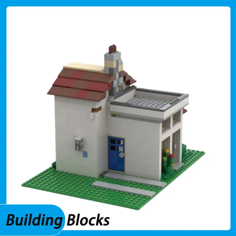 تجميع الجسيمات الصغيرة اللبنات MOC-148368 632 قطعة بناء لعبة البناء ثلاثي الأبعاد نموذج هدية لغز الصبي لتقوم بها بنفسك