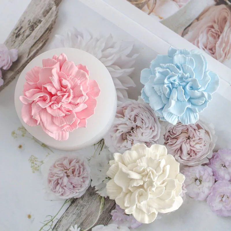 3d DIY Silicone Soap Mold for Making  Flower Fondant Form Handmade Sugarcraft Moulds Silicon  Tools Cake Decorating