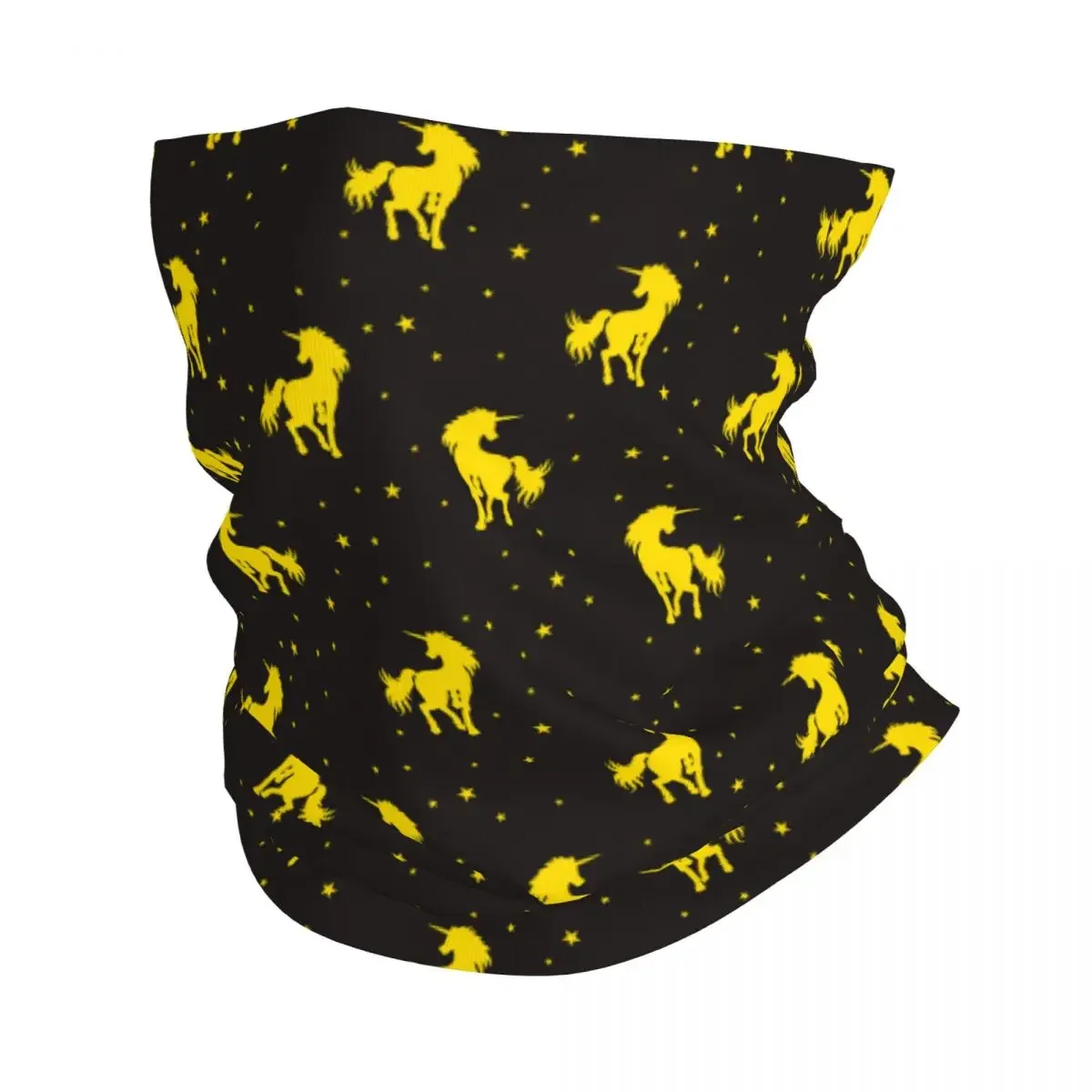 Unicorn Animal Bandana Neck Cover Printed Golden Balaclavas Mask Scarf Multi-use Headwear Running Unisex Adult Windproof