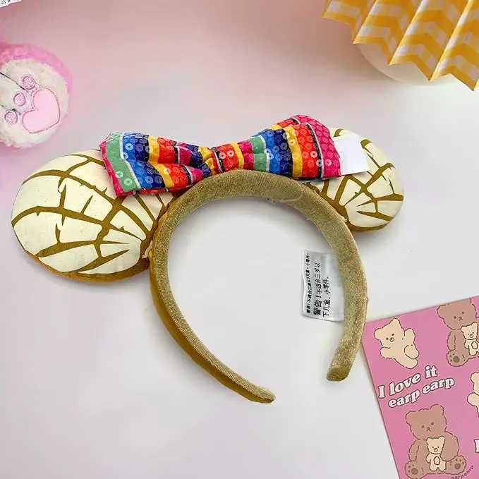 Mickey Mouse Ears Headband Cartoon Bows Headband Birthday Party Christmas Halloween Princess Cosplay Costume For Women Adult