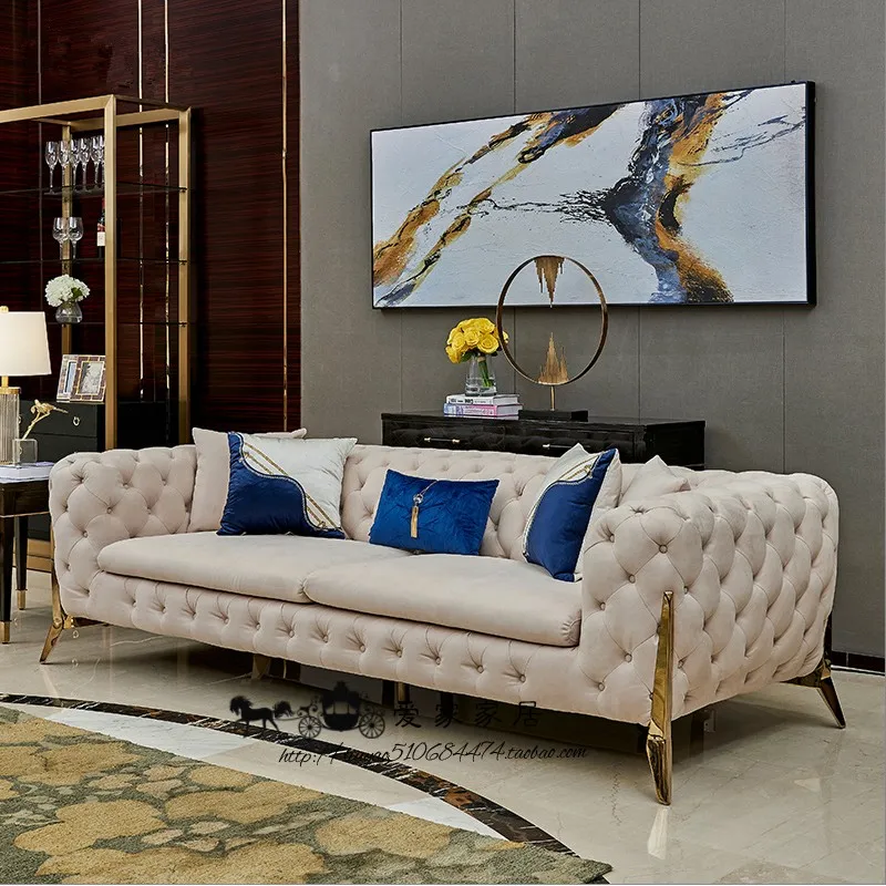 Narrow European Living Room Sofas Beige Designer Luxury 2 Seater Living Room Sofas Lazy Nordic Woonkamerbanken Home Furniture