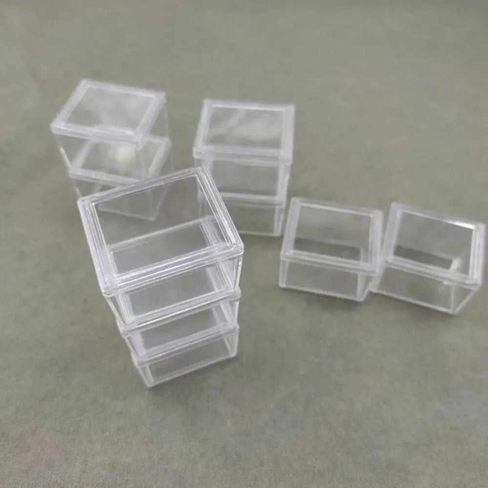3PCS Acrylic Dollhouse Mini Shoes Box Storage Doll\'s Shoes Boots Box Home Decor