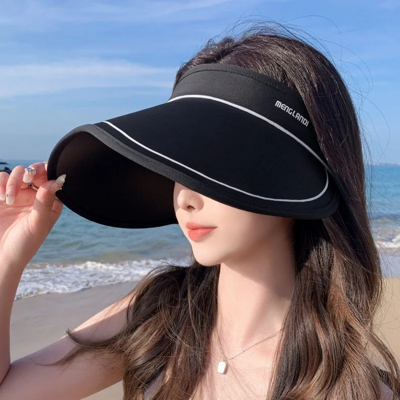A new style of women's sunshade and wide-brimmed hat unique distinctive summer that covers the entire face