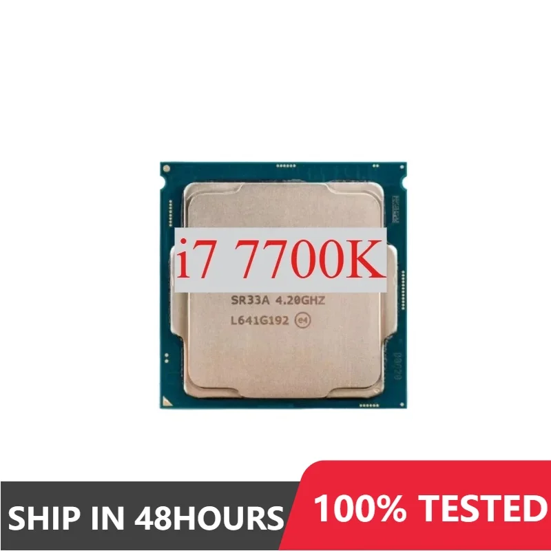 Intel Core i7-7700K i7 7700K 4.2GHz Quad-Core Eight-Thread 8M 91W CPU Processor LGA 1151 Used Test perfect